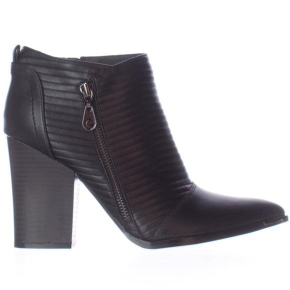 G by Guess Mayko Black Moto Pointed Toe Booties - Picture 3 of 14
